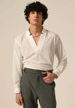 Antioch V-Neck Long Sleeve - Longsleeve - White -dress shop 7c7e105df09348c198fd9271fe29624e