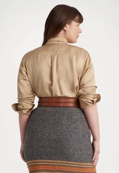 Courtenay Long Sleeve Button Front Shirt - Overhemdblouse - Birch Tan -dress shop 7c896411f4a64059ac334a8084728cc3