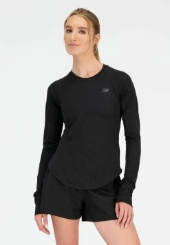 New Balance Q Speed Jacquard Long Sleeve - Longsleeve - Black