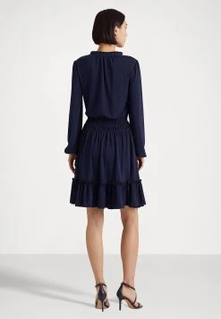 Kinslie Long Sleeve Day Dress - Jerseyjurk - Refined Navy -dress shop 802de7fcf4564032a6e9e379d5a19325
