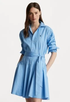Polo Ralph Lauren Long Sleeve Day Dress - Spijkerjurk - Astor Blue