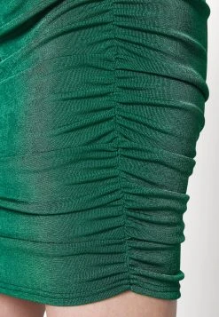 In The Style Side Cut Out Long Sleeve Mini Dress - Jerseyjurk - Green -dress shop 845737f489ba42e389f494cf52570a50