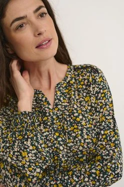 Kaffe Bpcora Elastic Long Sleeve Dress - Blousejurk - Multicoloured -dress shop 852ab72d184a4efb9366ccf89fd18d64