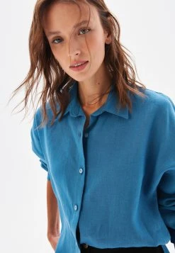 AdL Long Sleeve- Overhemdblouse - Indigo -dress shop 85c1f50bd4cf41b7a21c27c869331617