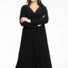 YOEK Long Sleeve Drape Detail - Jerseyjurk - Black