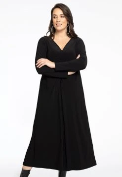 YOEK Long Sleeve Drape Detail - Jerseyjurk - Black