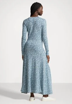 Polo Ralph Lauren Long Sleeve Day Dress - Jurk - Navy Floral -dress shop 8d85837c851340f7848efc9577640a87