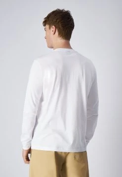 Champion Classic Crewneck Long Sleeve Large Logo America - Longsleeve - White -dress shop 8d882df9a135413784e20acdebb0197b