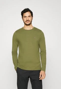 Tommy Hilfiger Logo Long Sleeve Tee - Longsleeve - Putting Green