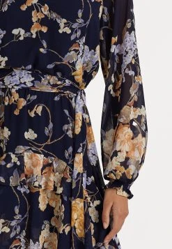 Ravilla Long Sleeve Day Dress - Jurk - Navy -dress shop 9312d74535314894ad62ddfdb8b08178