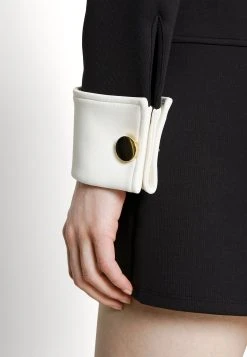 Viktor&Rolf Polo Collar Long Sleeve Dress- Jerseyjurk - Black -dress shop 9827eec05ab4490f8703ca599aacc30f