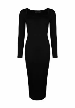 SQUAD THE LABEL Long Sleeve - Etui-Jurk - Schwarz -dress shop 9b5d3abbaa904ee787f1603aaff004d3
