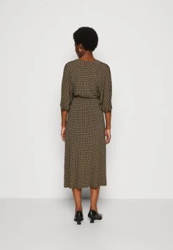 Marc O'Polo Dress Long Sleeve V Neck Wrap Dress - Jerseyjurk - Multi/Nordic Sand -dress shop 9ff946ad76a24a73b9a2f39466946522