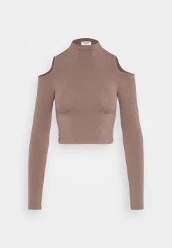 COTTON ON Seamless Cut Out Shoulder Long Sleeve - Longsleeve - Brownstone -dress shop a5943654933a4e5f8161eaba3b81736b