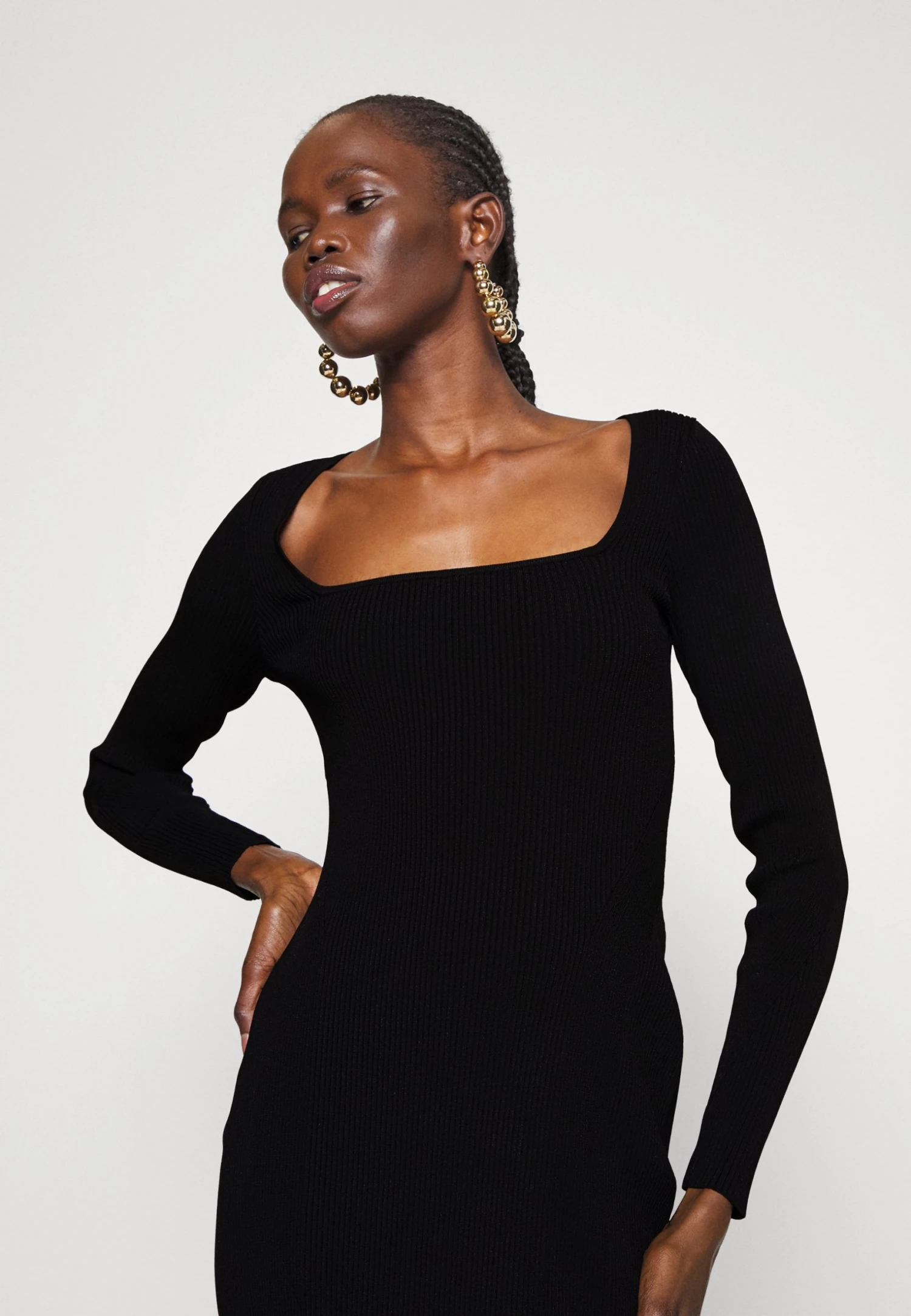 Rag & Bone Asher Long Sleeve Dress - Etui-Jurk - Black 4 Rag & Bone Asher Long Sleeve Dress - Etui-Jurk - Black - Afbeelding 4