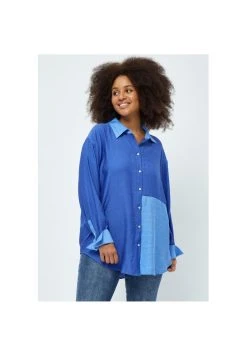 Peppercorn Lene Long Sleeve Curve. - Overhemdblouse - Gladious Blue
