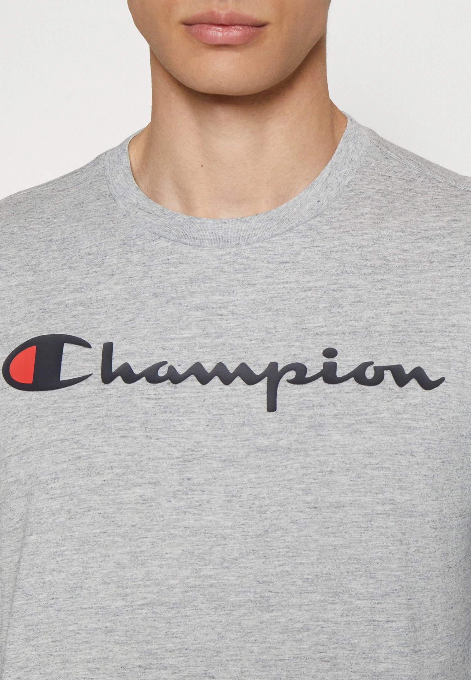 Champion Classic Crewneck Long Sleeve Large Logo - Longsleeve - Grey Melange 6 Champion Classic Crewneck Long Sleeve Large Logo - Longsleeve - Grey Melange - Afbeelding 6
