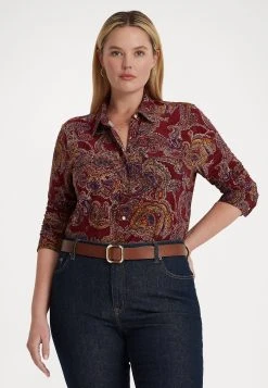 Corwin Long Sleeve - Overhemdblouse - Burgundy Multi