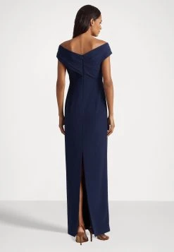 Lauren Ralph Lauren Irene Long Short Sleeve Gown - Galajurk - Lighthouse Navy 7 Lauren Ralph Lauren Irene Long Short Sleeve Gown - Galajurk - Lighthouse Navy -dress shop b2afb551655c40b2b3bb9c497ab9e020