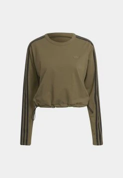 Adidas Originals Long Sleeve- Longsleeve - Green -dress shop b3a91093ce2b44c9a16dc55cafa8ede1