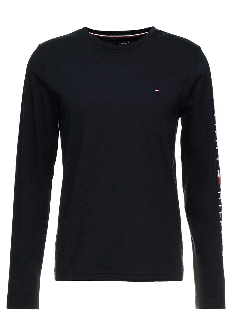 Tommy Hilfiger Logo Long Sleeve Tee - Longsleeve - Blue 4 Tommy Hilfiger Logo Long Sleeve Tee - Longsleeve - Blue - Afbeelding 4