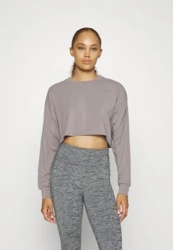 Cotton On Body Lightweight Cropped Long Sleeve - Longsleeve - Desert Grey