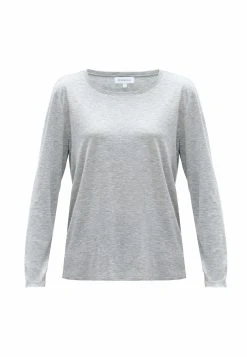 Atelier Kajsa Lightweight Long Sleeve- Longsleeve - Grey Melange -dress shop bc318afe73d041eb81dc9b4e081092c1