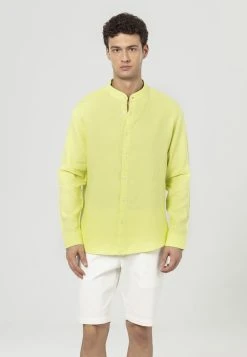 Just Like You Mandarin Collar Long Sleeve - Overhemd - Light Green