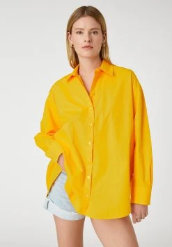 Koton Oversized Shirt Long Sleeve - Overhemdblouse - Orange