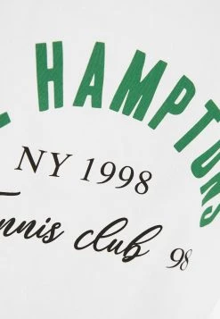 BERSHKA Embroidered Long Sleeve Print - Overhemdblouse - White -dress shop c295a95656234610a0ee695ae086f756