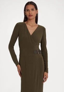 Lauren Ralph Lauren Nettie Long Sleeve Day Dress - Etui-Jurk - Botanic Green