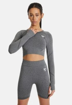 SQUATPROOF Long Sleeve Action Seamless Long Sleeve- Longsleeve - Grey