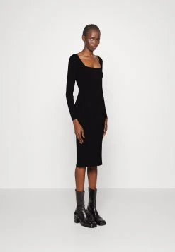 Rag & Bone Asher Long Sleeve Dress - Etui-Jurk - Black