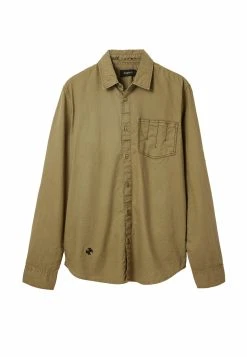 Desigual Long-Sleeve Embroidered - Overhemd - Green -dress shop c7fe68195a12481c9162151fd31343ce