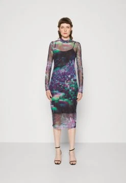 Calvin Klein Jeans Long Sleeve Dress - Jurk - Multi Coloured