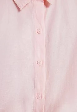 BERSHKA Long Sleeve - Overhemdblouse - Pink -dress shop ccc8e2c9ff4045f2ba0f5059b02a52b8