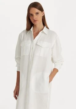 Ibilara Long Sleeve Day Dress - Blousejurk - White