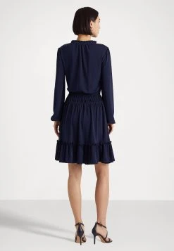 Lauren Ralph Lauren Kinslie Long Sleeve Day Dress - Jerseyjurk - French Navy -dress shop d1a9f931c10d4016a38a32439c3a8137