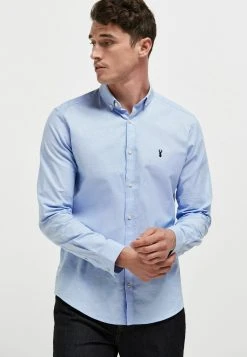 Next Long Sleeve Stretch Oxford Regular Fit - Overhemd - Light Blue