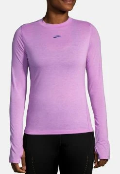 BROOKS High Point Long Sleeve - Longsleeve - Bright Purple