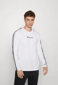 Champion Tape Crewneck Long Sleeve - Longsleeve - White