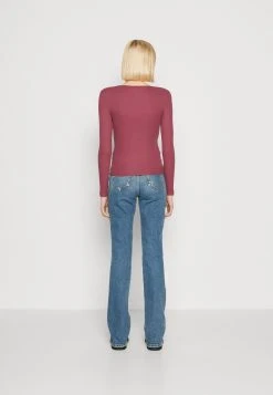 COTTON ON The One Organic Crew Long Sleeve - Longsleeve - Dark Plum -dress shop d5ab1a9154c742318f6e29b133e4b3e3