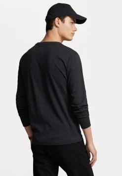 Polo Ralph Lauren Long Sleeve - Longsleeve - Black Marl Heathe