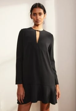 Filippa K Long Sleeve Dress - Jurk - Black
