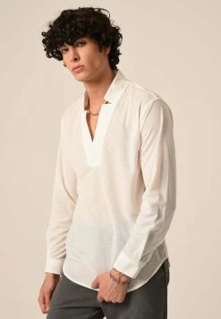 Antioch V-Neck Long Sleeve - Longsleeve - White -dress shop daeaa15b98d842299a8c643432398ee5