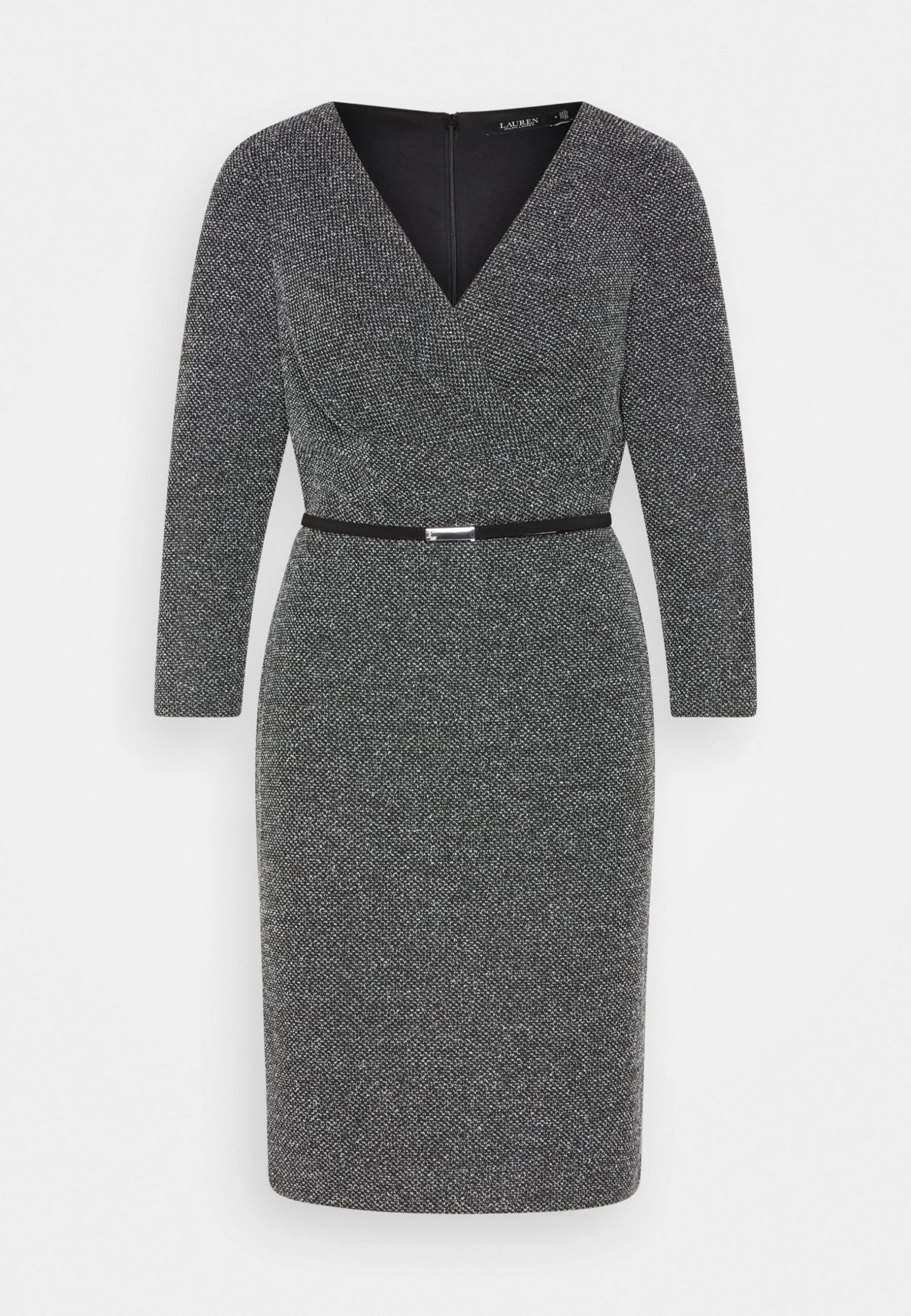 Lauren Ralph Lauren Banon Long Sleeve Dress - Etui-Jurk - Black/Ivory Marl 4 Lauren Ralph Lauren Banon Long Sleeve Dress - Etui-Jurk - Black/Ivory Marl - Afbeelding 4