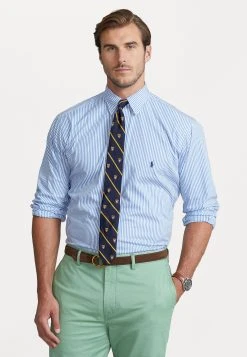 Long Sleeve Sport Shirt - Overhemd - Light Blue/White