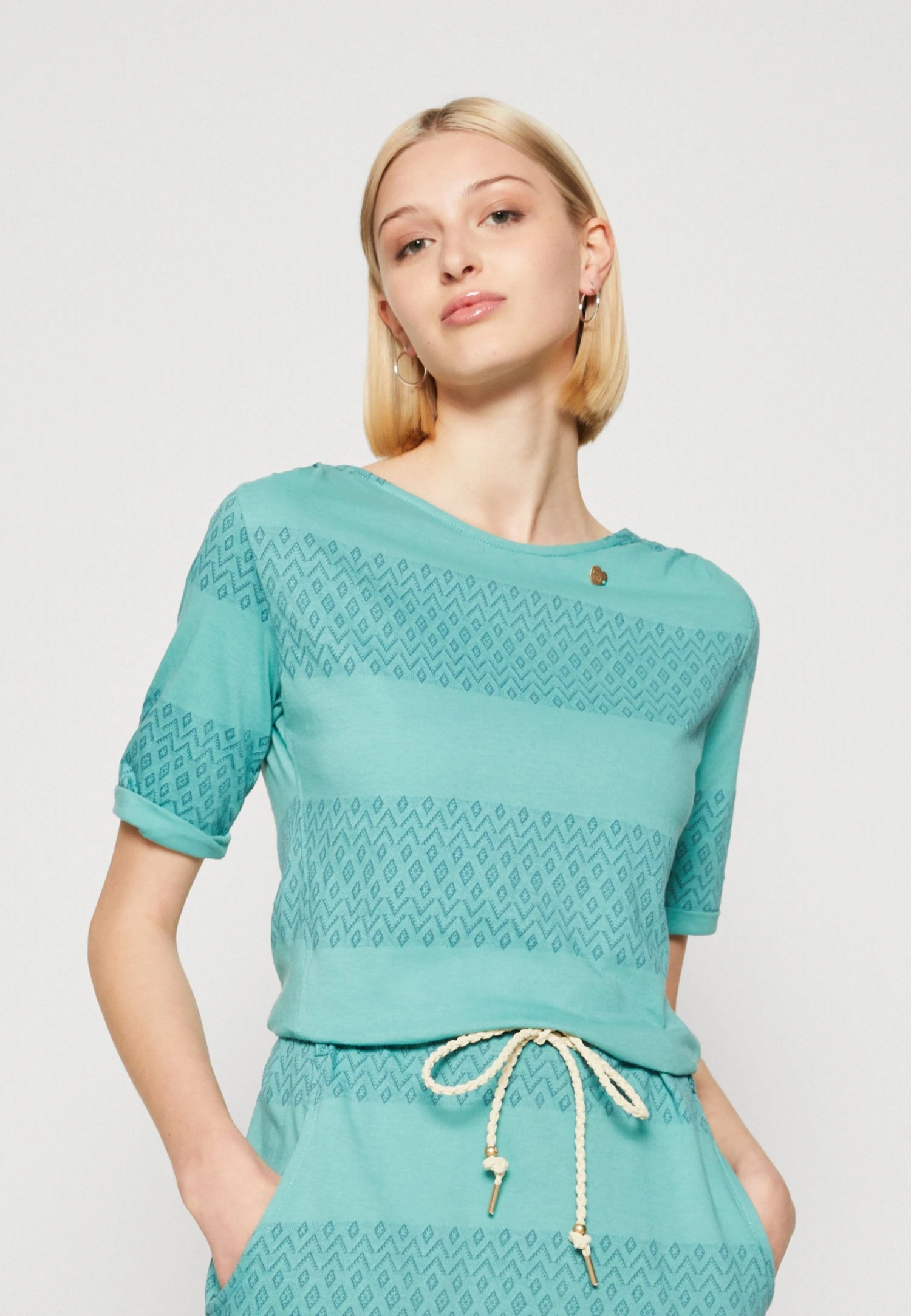 Ragwear Chego Long Sleeve - Jerseyjurk - Aqua 4 Ragwear Chego Long Sleeve - Jerseyjurk - Aqua - Afbeelding 4