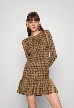 Summery Copenhagen Celina Long Sleeve Dress - Jurk - Tan