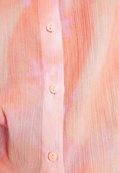 BERSHKA Long Sleeve - Overhemdblouse - Brown -dress shop eac00d462ef449bca0b5e28d9af3fc0c